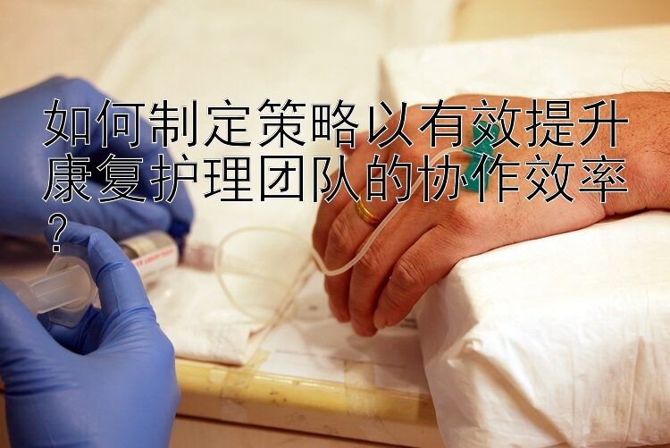 如何制定策略以有效提升康复护理团队的协作效率？