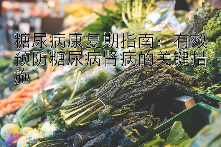 糖尿病康复期指南：有效预防糖尿病肾病的关键措施